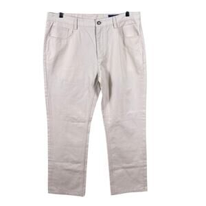 Vineyard Vines Chino Pants Men's Size 35x32 Cream Cotton Basic Casual Everyday